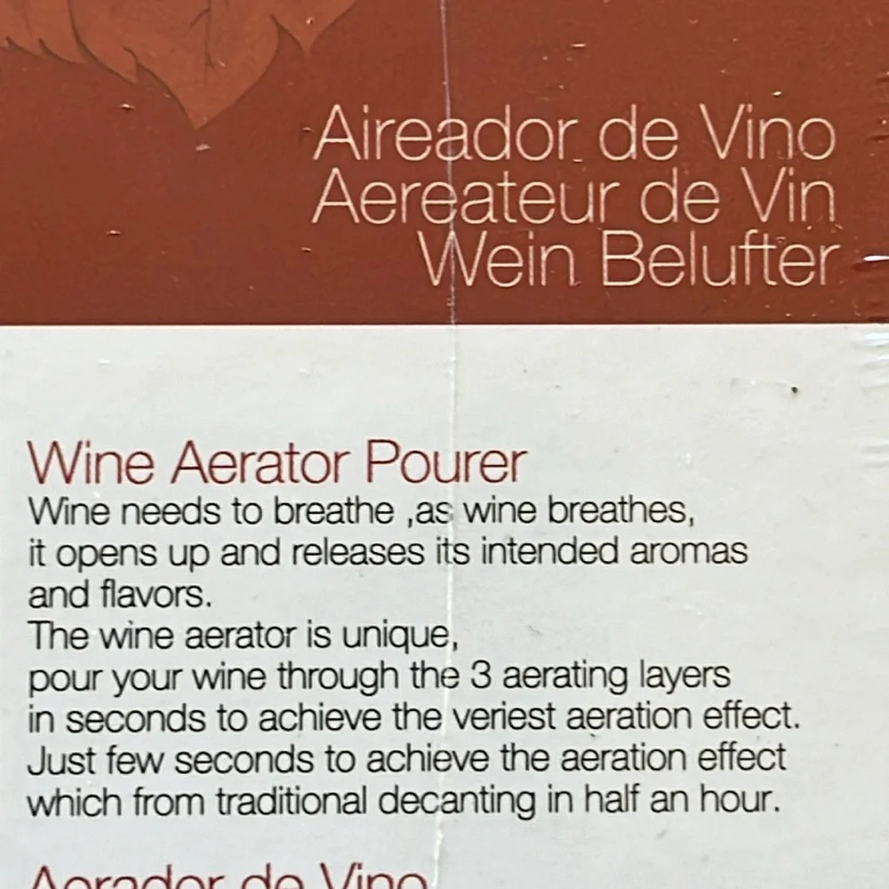 NEW Vinetto Wine Aerator Pourer